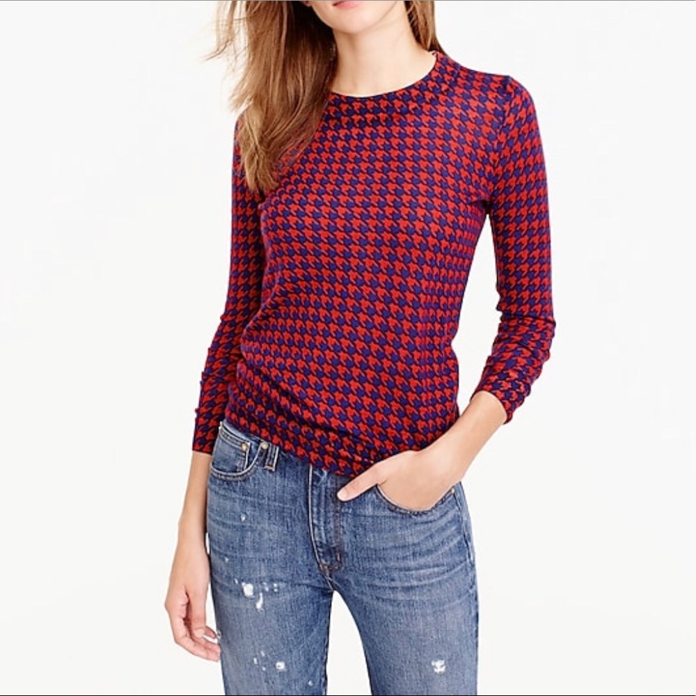J. Crew Houndstooth sweater